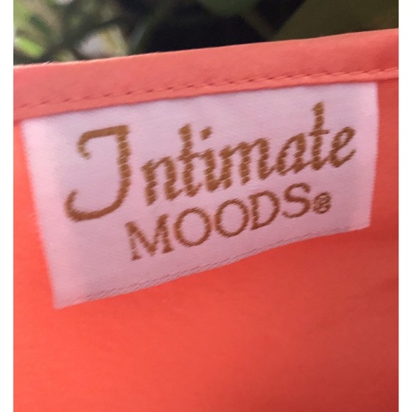 VINTAGE INTIMATE MOODS ORANGE SIZE MEDIUM BABYDOLL NIGHTGOWN - Picture 7 of 7